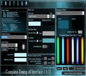 Complete Tuning of Interface 1.0.11