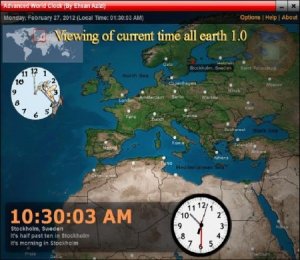 Viewing of current time all earth 1.0