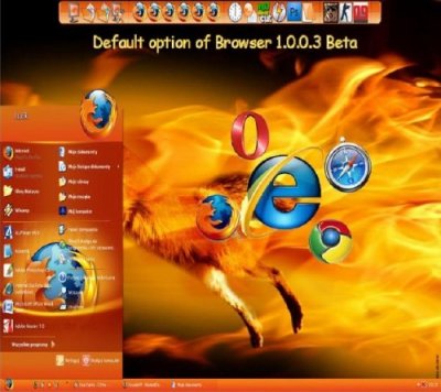 Default option of Browser 1.0.0.3 Beta