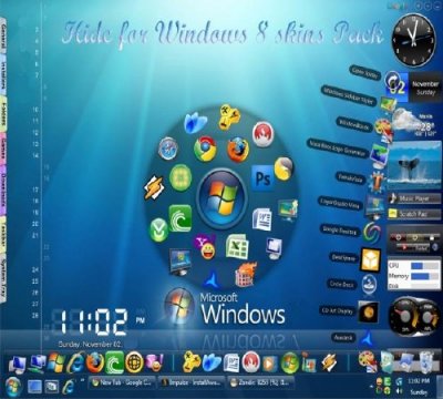 Hide for Windows 8 skins Pack